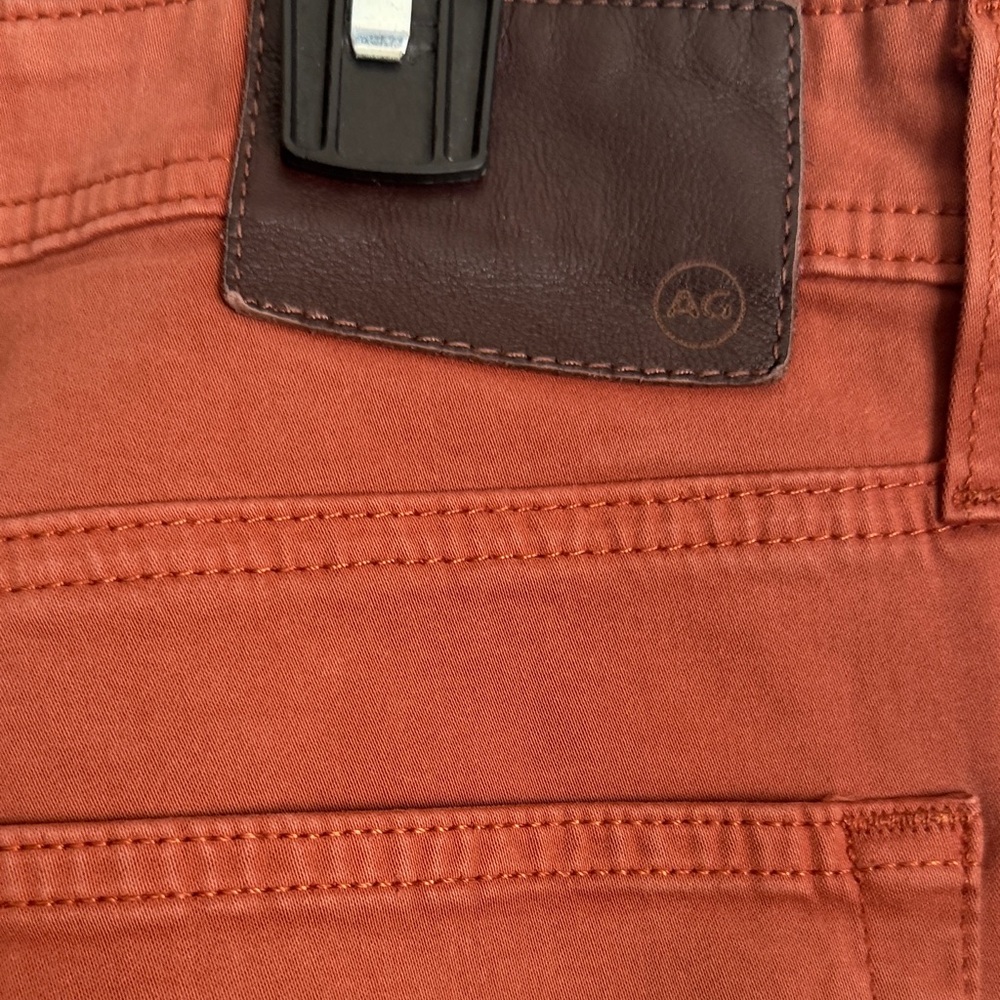 AG Adriano Goldschmied Men's The Graduate Tailored Leg Burnt Orange Pants 33X34 - Picture 10 of 13